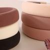 Retro Sponge Headband Milk Tea Color High Skull Headband Face Washing Headband All-match Outing High-end Pressure Hair Accessories