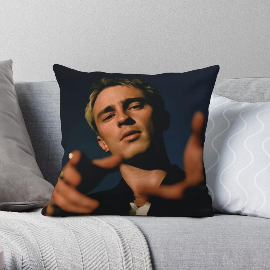 Drew Starkey Actor Pillowcase Polyester Linen Velvet Pattern Zip Decor Pillow Case Room Cushion Cover