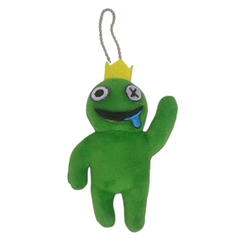 

Rainbow Friends Plush Keychain For Kids Cute Stuffed Toy Pendant Gift For Xmas And Birthday Green