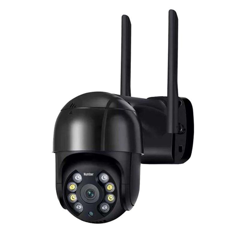 A8 All-Black PTZ Dome Camera: Outdoor Wireless WiFi Surveillance with Remote Monitoring