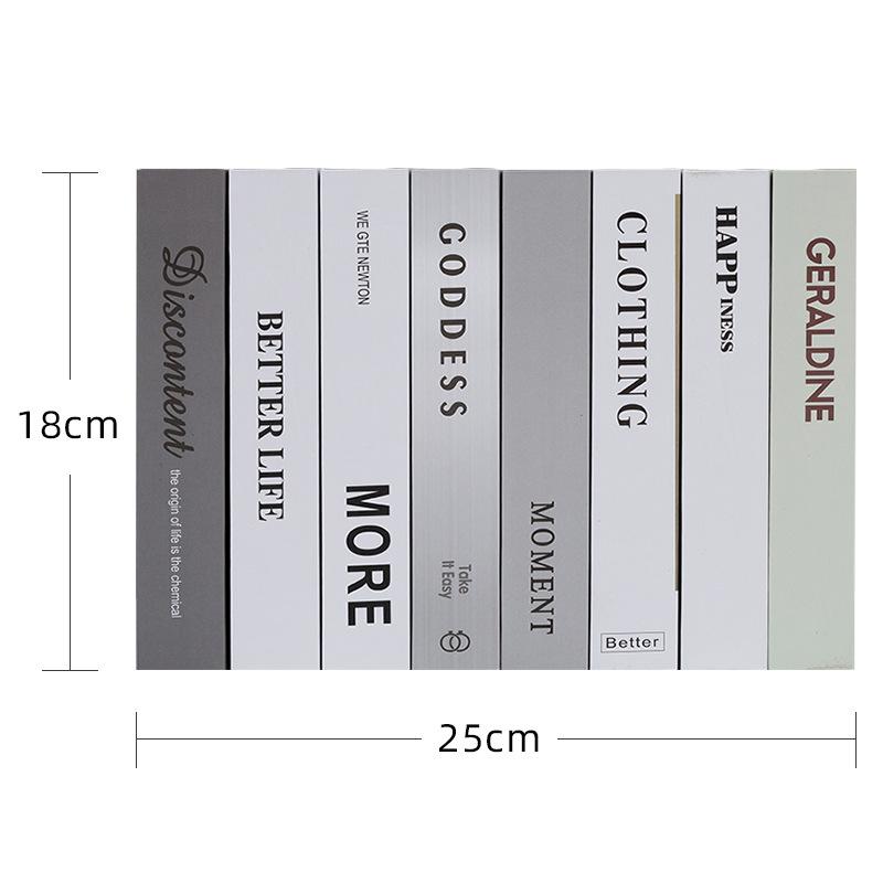 Nordic Minimalist Decorative Bookshelf Props for Modern Living Room and Wine Cabinet Display