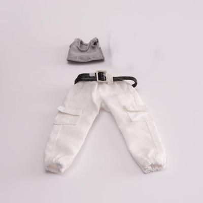 HAMRETHYPPZ Cute Set, Male and Female Clothing 112 Scale, Casual Set, Size 112 Scale, Dress Up Scale Figures, Pants Suit, Jacket + Pants + Belt (Head