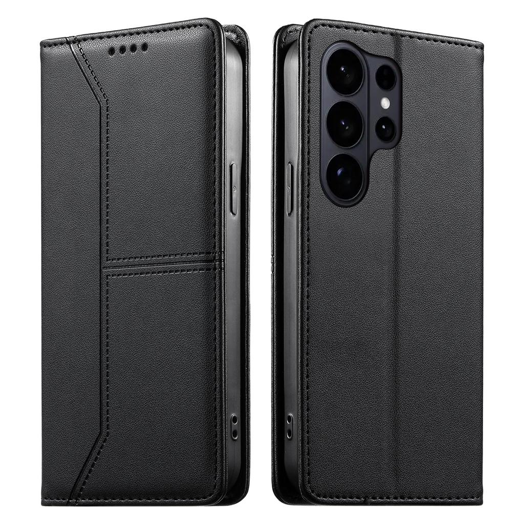 Business Luxury Strong Magnetic phone case For Samsung S26 Ultra S25 Plus S24 S23 A16 A26 A36 A17 A07 RFID kickstand Flip Cover