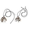 Adjustable Length Natural Stone Bead Tassels Necklace Versatile Jewelry Trendy Tassels Chain Accessory Gift for Women