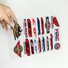 FOR HONDA MUGEN TYPE R VTEC Waterproof Reflective Motorbike Stickers Easy Peel Removable Decals for Motorcycle Car