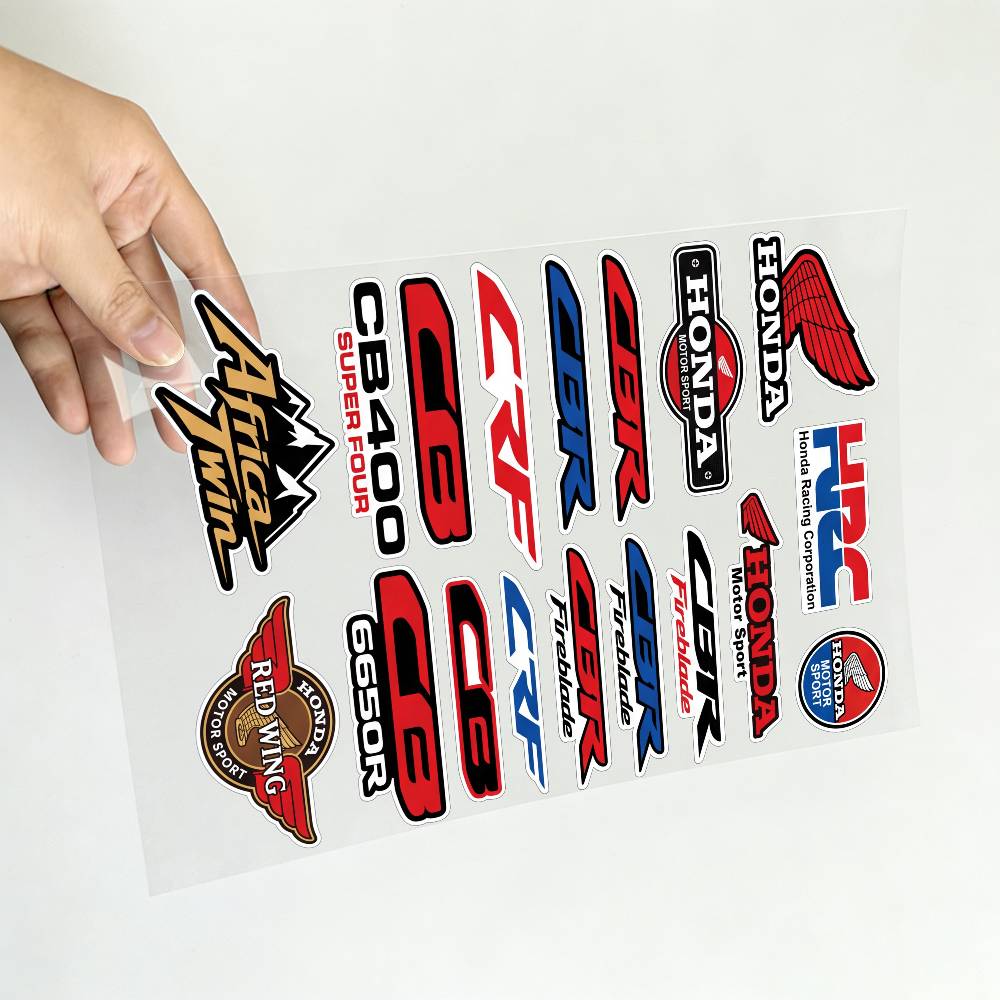 FOR HONDA MUGEN TYPE R VTEC Waterproof Reflective Motorbike Stickers Easy Peel Removable Decals for Motorcycle Car