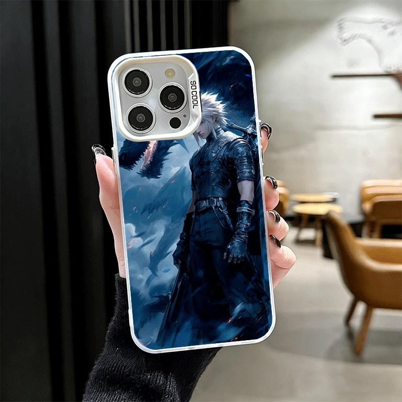 F-Final F-Fantasy Аниме Ударопрочный Чехол для Телефона для iPhone 17 Air 16 16E 15 Pro Max 14 Plus 13 Mini 12 Задняя Крышка Защита от Падения Fundas iPhone 15 Pro Max