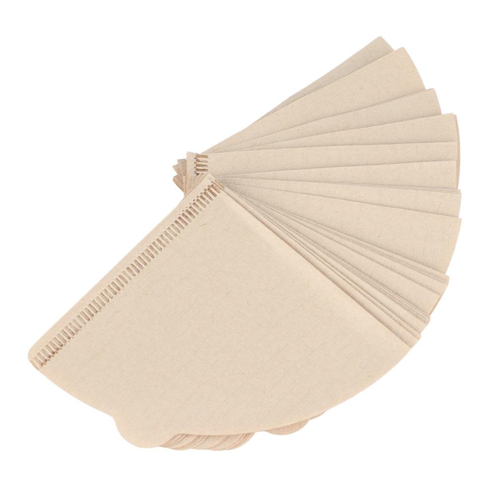40 PCS Set Unbleached Paper Coffee Filter Papers Cone Shape Pour Over Filter  Drip Coffee Maker