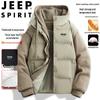 JEEP SPIRIT Men's Faux Two-Piece Hooded Padded Jacket