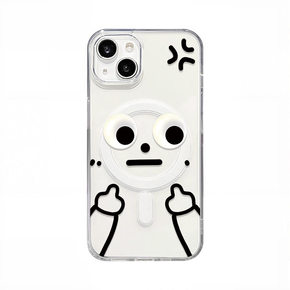 

Магнитный чехол для телефона для iPhone 12 14 16 17 Pro 17 16 15 14 13 12 Pro Max 12 13 14 15 16 Высококачественный противоударный чехол Полная защита Милый стиль iPhone 17 чистый