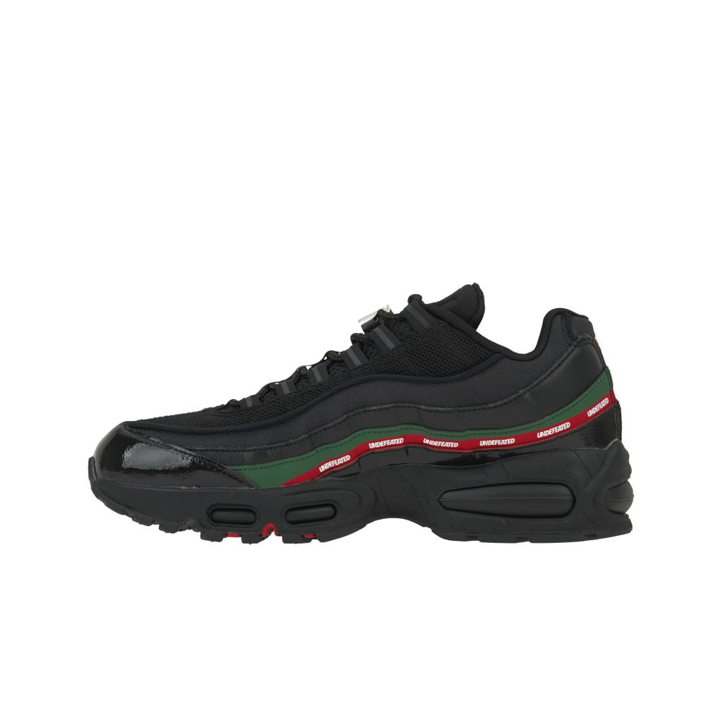 נעלי סניקרס יוניסקס שחורות Undefeated x Nike Air Max 95 כסף-מטאלי ירוק-ערוץ אדום-ספורט IB4453-001