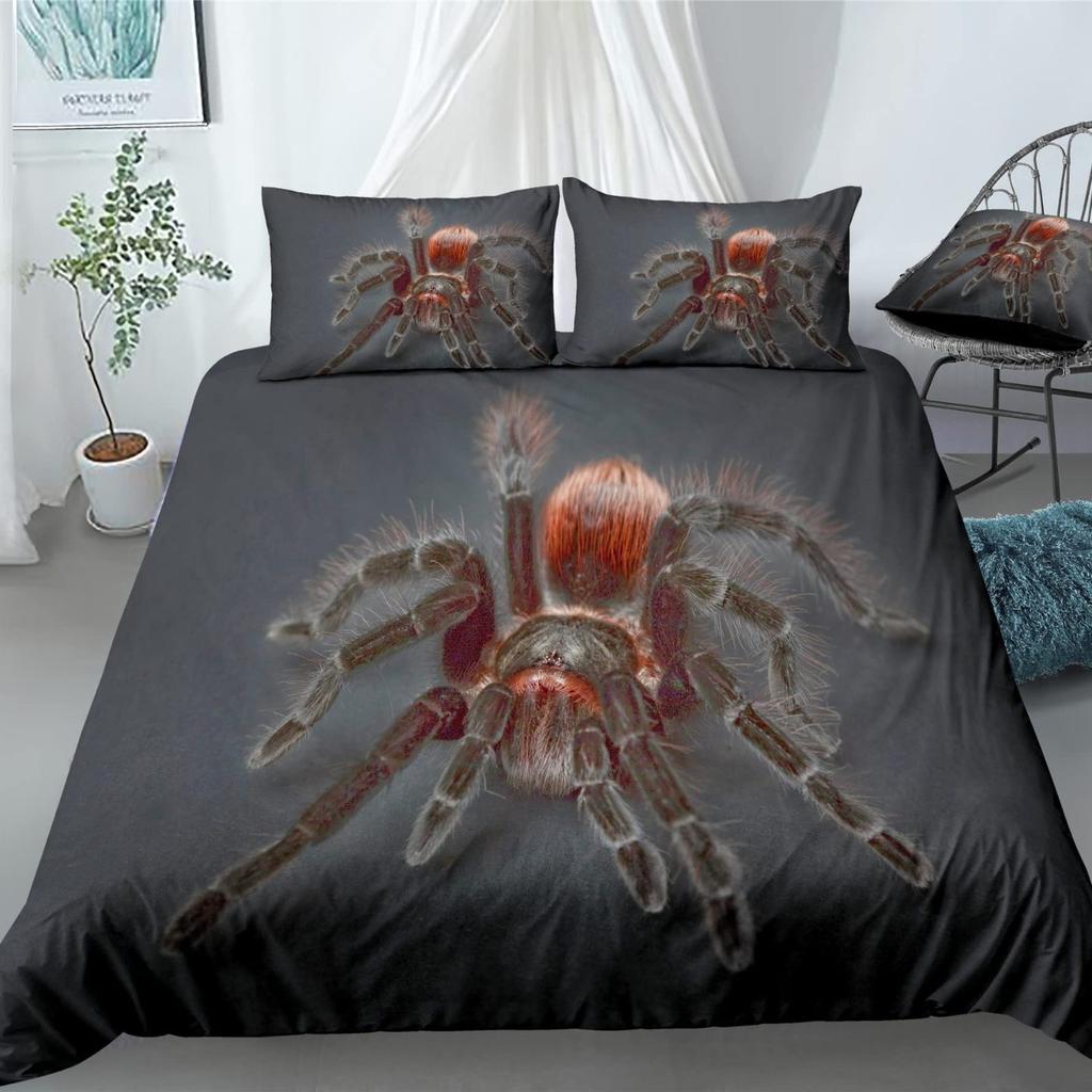 Spider 3D Digital Printing Quilt Cover Three-Piece Home Textile Duvet Cover Bedding