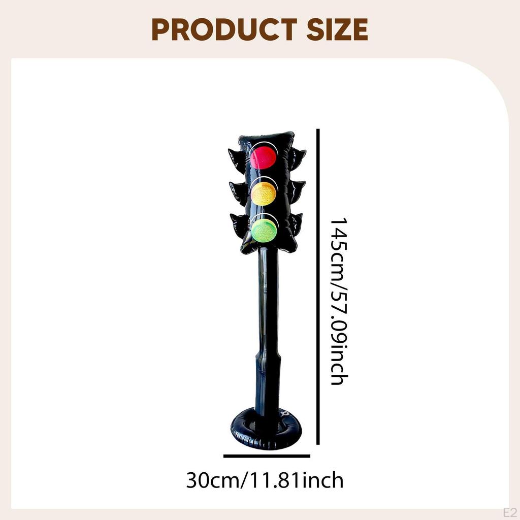 Stop Light Balloon Inflatable Traffic Toy Indoor Outdoor Home Children Party Pretend Play