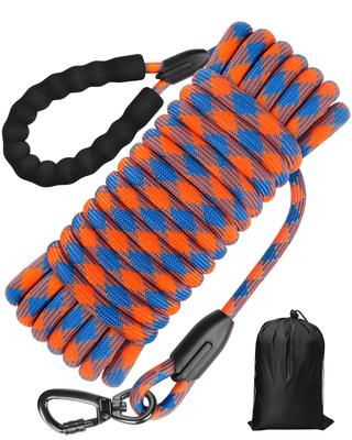 Tresbro Langer Runder Trainings-Verschlusskarabiner mit Drehgelenk, Schwamm, Leichtgewicht und Ideal für Spaziergänge im Freien und Geeignet für Hunde [Verbessert] Leine, Seil,