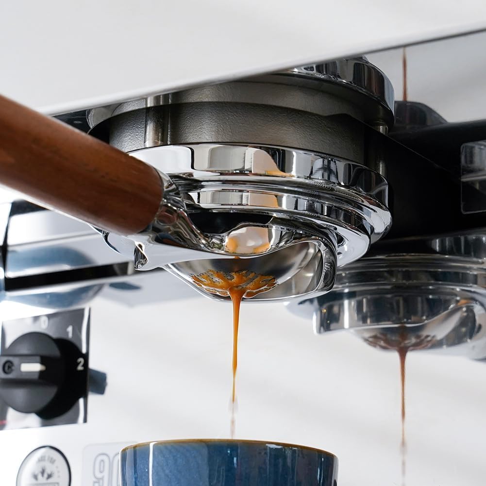 watchget 58mm Espresso Filter Basket, Stainless Steel Coffee Filter, Compatible with 58mm Bottomless Portafilters