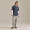 BASIC HOUSE [2Pack] Uni 16-Count Cotton Relaxed Fit Short Sleeve T-Shirt 2 Pack (14 Colors) Lats0109 (A Type)