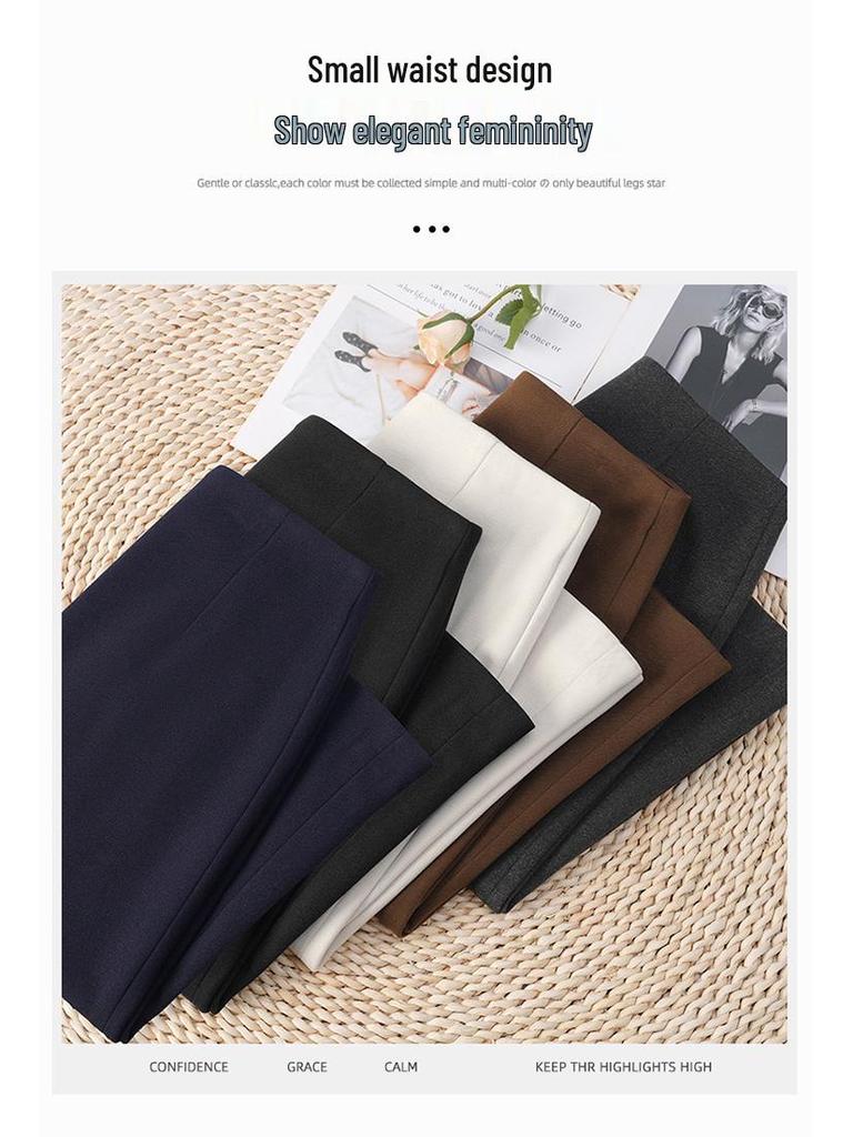 Elegant Women's High-Waisted A-Line Skirt: Slimming, Simple, and Hip-Hugging for Spring/Autumn 2026