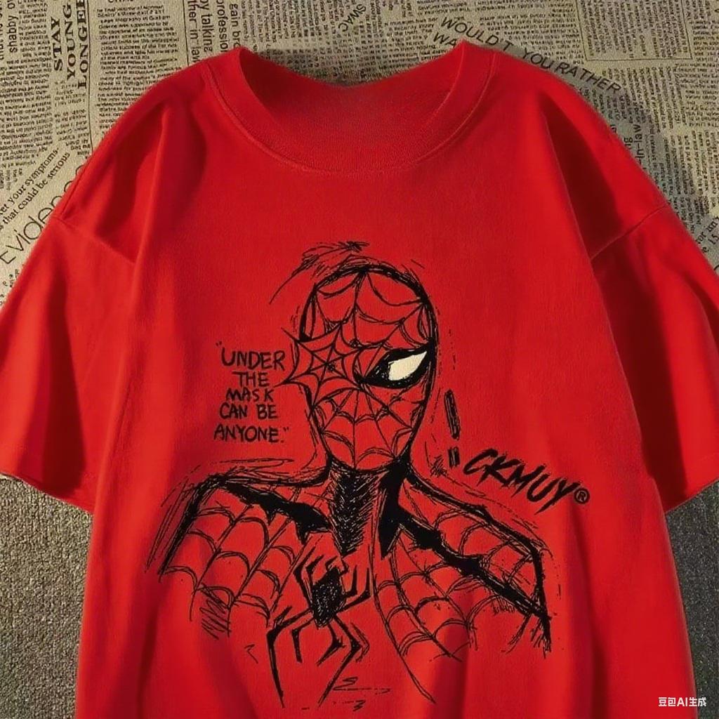 

Marvel Genuine 2026 New Creative Avenger Marvel SpiderUnisex Graphic Print High Quality Plus Size Unisexs Hoodie Loose Thermal Top M