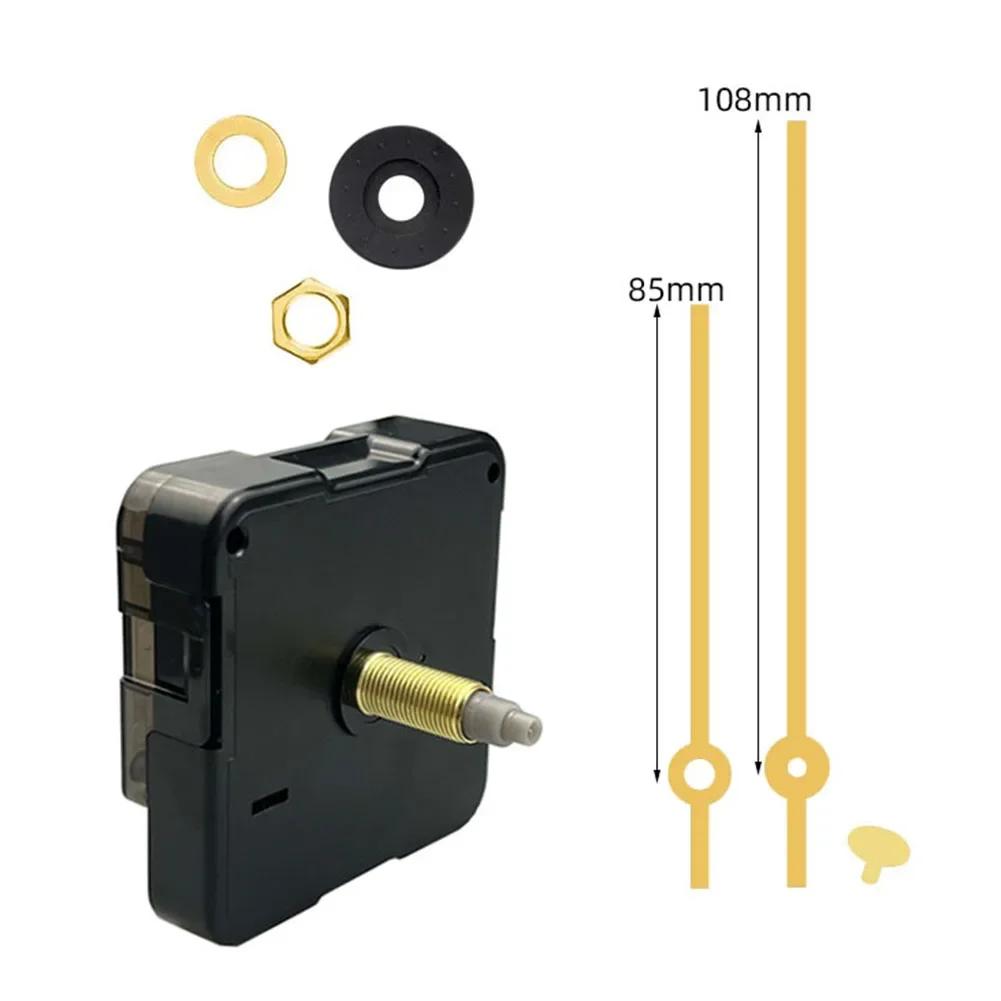 Long Thread Wall Clock Movement Silent Clock Movement DIY Repair Parts Kit Quartz-Clock Movement Mechanism Replace Motor DIY Kit