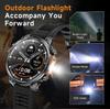SACOSDING Smart Watch Men Outdoor Sports GPS Positioning Flashlight Altitude Air Pressure BT Calling Health Monitoring Smartwatch