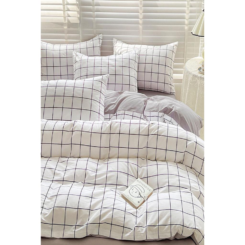 Vestavěné prostěradla Sada povlaků na přikrývky Jeden bílý Malý čtvercový Malý