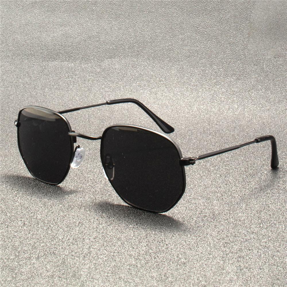 3PCS Vintage Metal Men Sunglasses Brand Designer Sun Glasses Women Female Classic Driving Eyewear