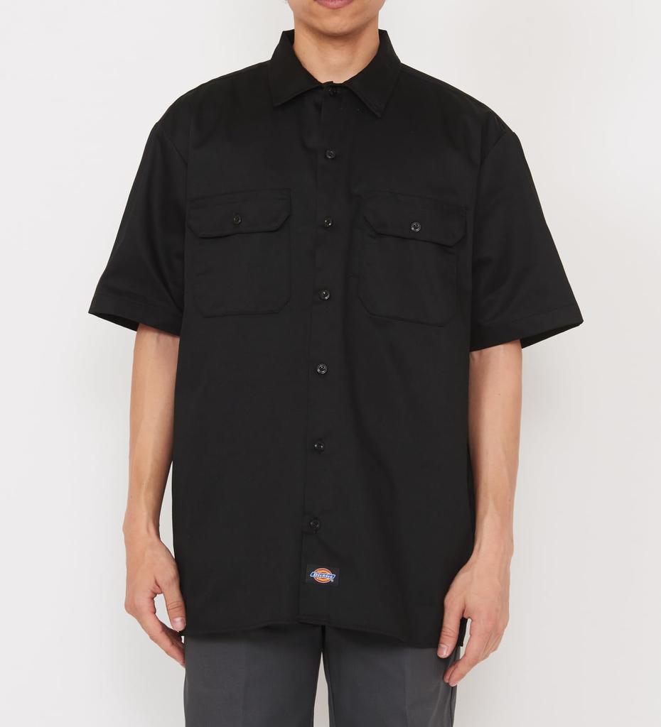 Dickies Work Shirt Original Fit Long Sleeve Black 1574 S