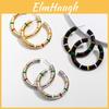 Elegant And Simple Geometric Alloy Hoop Earrings For Women