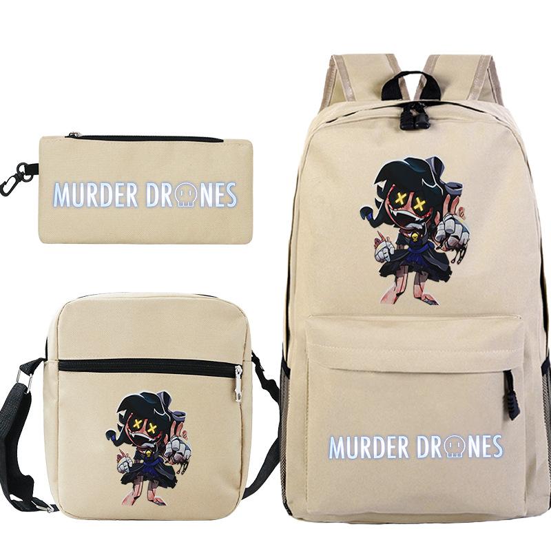 Neuer Murder Peripherie-Trend Schulterrucksack-Set Lässige Stiftetasche Grund- und Sekundarschultasche