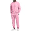 Unisex Sweatsuit Set Casual Loose Fit Neck Sweatshirt and Sweatpants for Men and Women