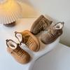 Northeastern snow cotton shoes for children, new winter style big-toed shoes for boys and girls, large children's plush shoes, non-slip