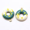 100x Gold Color Ture love Pizza Slice Enamel Charm Pendant Tiny Mini Food Charms Clip on Earrings for Bracelets Cute Gifts Kids