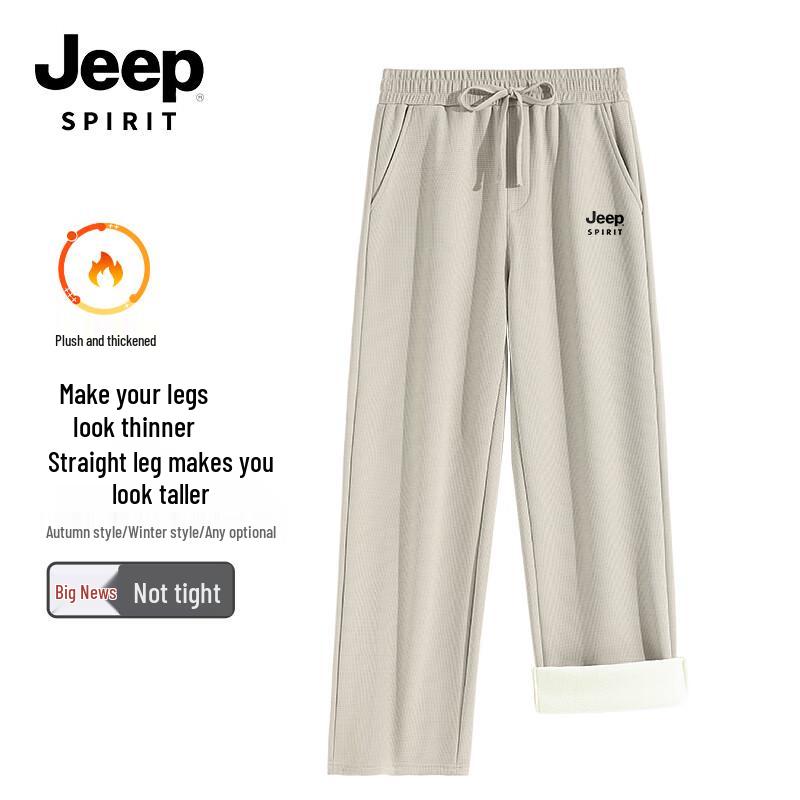 

JEEP SPIRIT Men s Winter Plush Wide-Leg Casual Pants XL
