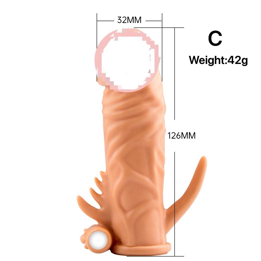 Adult Game Reusable Condom Male Elayed Ejaculation Penis Sleeve Dildo Erotic Sex Shop Adult Toys For Man Silicone Dildos Couples