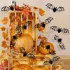 24/36/48pcs Halloween 3D Hollow Bat Wall Stickers Black Bat Sticker Room Decor Party Diy Decals Halloween Horror Bats 15cm