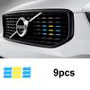 For Volvo Xc60 S90 Xc40 Xc90 V40 S60 V60 V90 v60CC V90CC RD Sports Version China Grid Three-color Strip Decorative Car Sticker