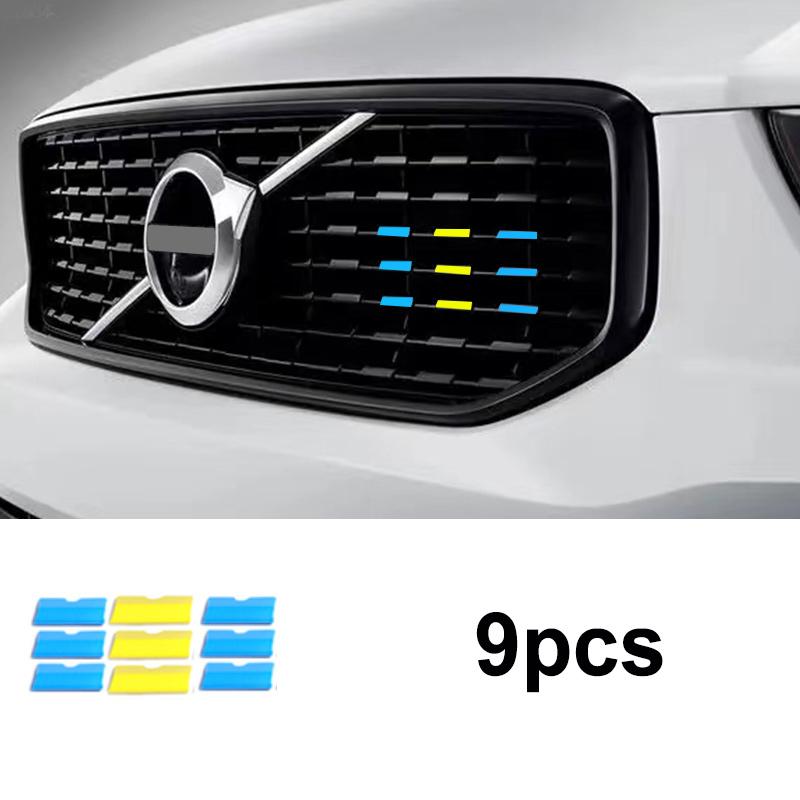 For Volvo Xc60 S90 Xc40 Xc90 V40 S60 V60 V90 v60CC V90CC RD Sports Version China Grid Three-color Strip Decorative Car Sticker