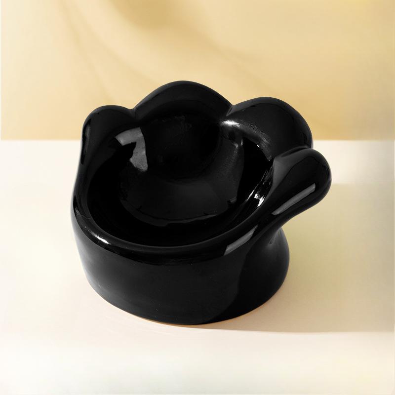 Cat Cute Cute Cartoon Simple Cat Claw Cat Bowl Small and Medium-sized Dog Bowl Feeding Drinking Bowl Pet Bowl Supplies