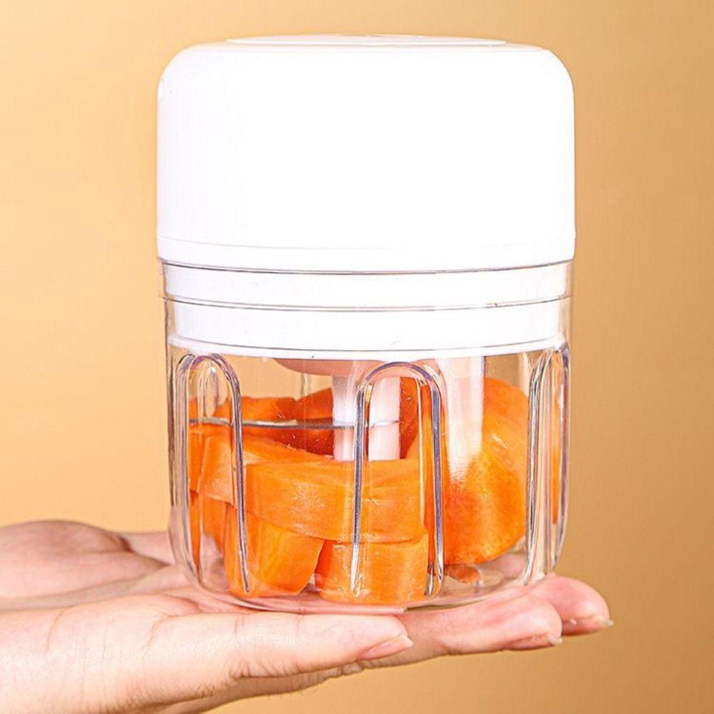 250mL Electric Food Chopper USB Rechargeable Ginger Crusher Chopping Vegetable