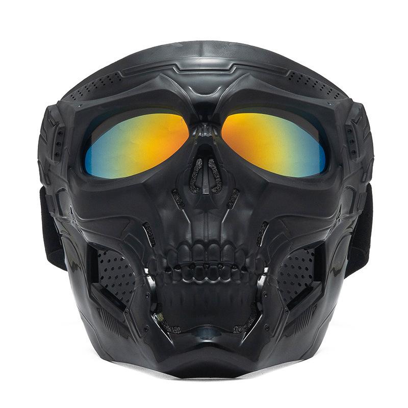 Winddichte Skimaske Totenkopf Motorrad Off-Road Radsport Brille Taktische Gesichtsmaske Outdoor Sport Schutzausrüstung