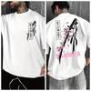 Japanese Samurai Sword Sakura Print Bestseller Men's 100%Cotton Y2k Graphic Hawaiian Luxury Shirt Women Summer Tshirt