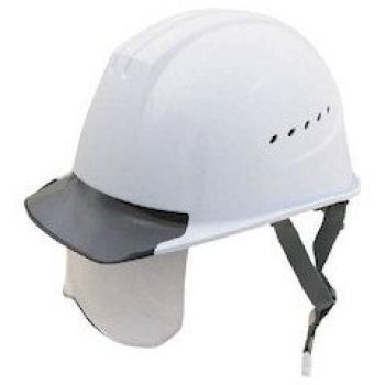 

Tanizawa Airlight, оснащенный защитным шлемом 1610VJ-SH-W3V2-J белый
