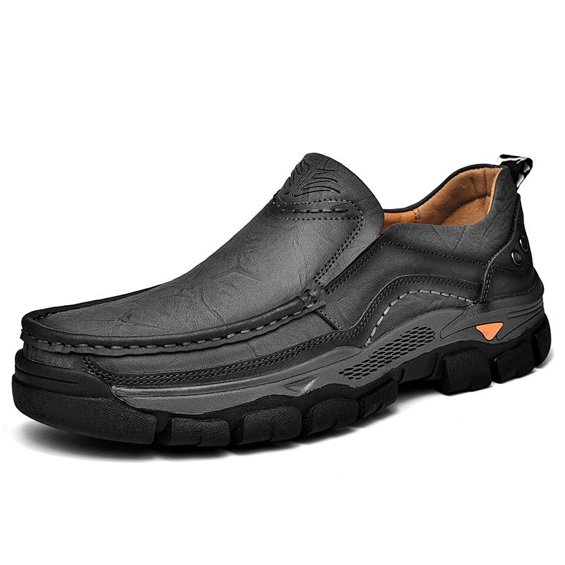 Genuine Leather Classic Men Casual Shoes Outdoor Men Shoes Quality Men Dad Shoes Moccasins Slip On Bussiness Footwear Male