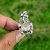 Moonstone Stone Birthday Flower June Stackable Wife Ring Jewelry Sterling Silver