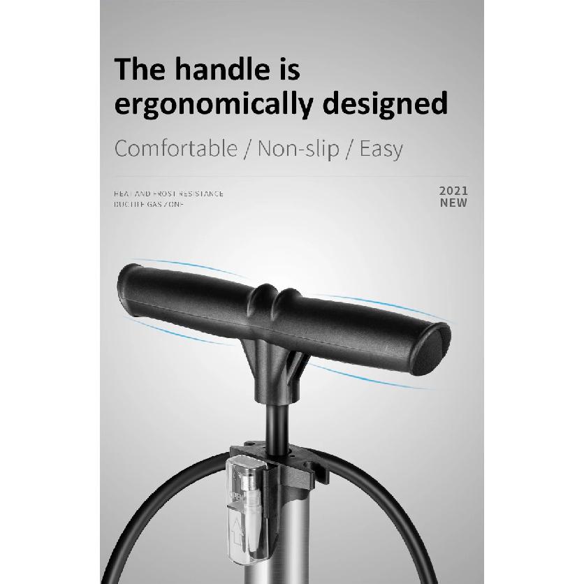 WEST BIKING Bike Floor Pump 120/160PSI High Pressure Cycling Pump Air Inflator Schrader Presta Valve Road MTB Bicycle Tire Pump
