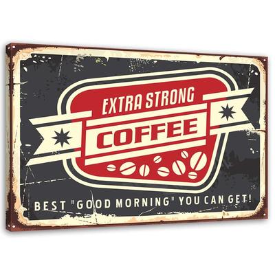 Canvas Print Coffee Retro Sign