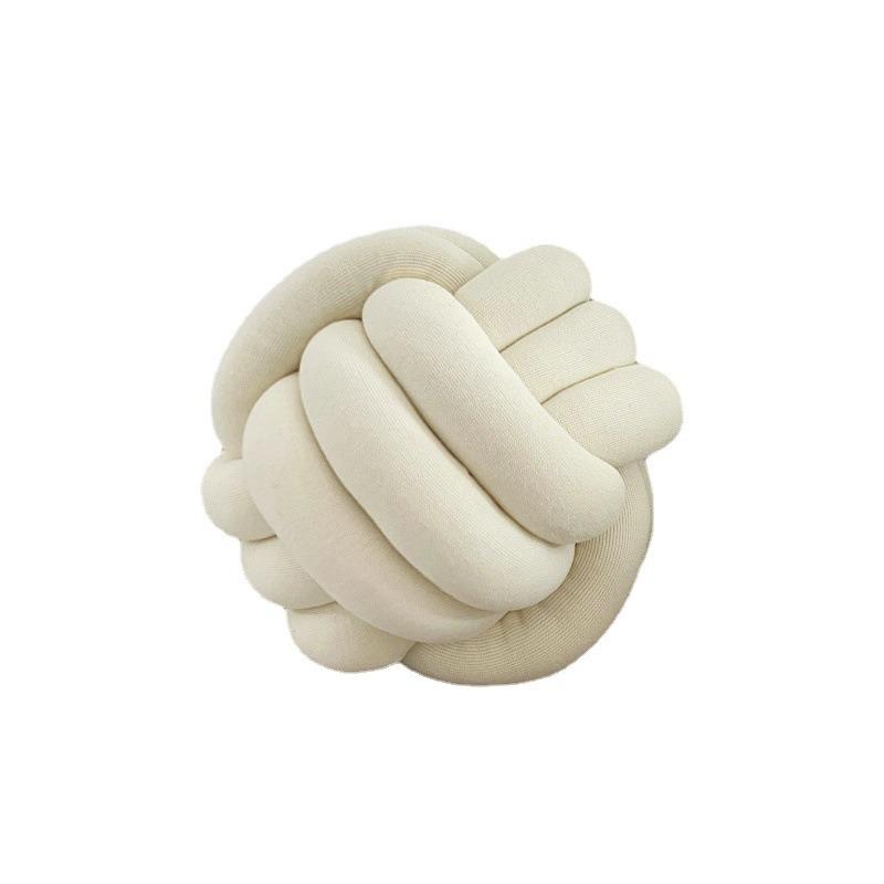 Handwoven Braided Three Strand Knot Pillow Decorative Back Lumbar Support for Bed Bay Window Cozy Home Accent