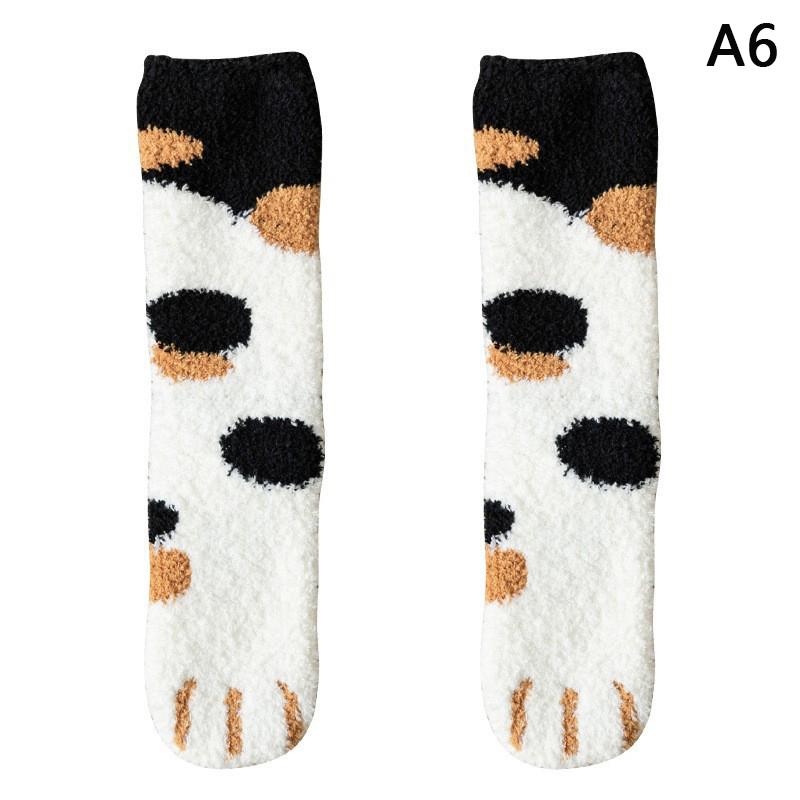 

Милые носки для женщин Kawaii, утолщенные кашемировые носки средней длины, мягкие теплые носки для девочек, верхняя одежда, носки для пола as the picture