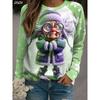 Women's Snowflake Print Pullover, Casual Long Sleeve Crewneck Sweatshirts, Holiday Comfort Wear, Spring Fall Winter Cozy Fashion