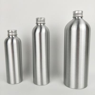 30Ml-250Ml Silver Aluminum Bottle With Screw Cap Perfume Cosmetic Toner Water Bottle Travel Protable Refillable Bottle